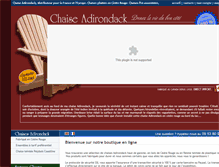 Tablet Screenshot of chaise-adirondack.com